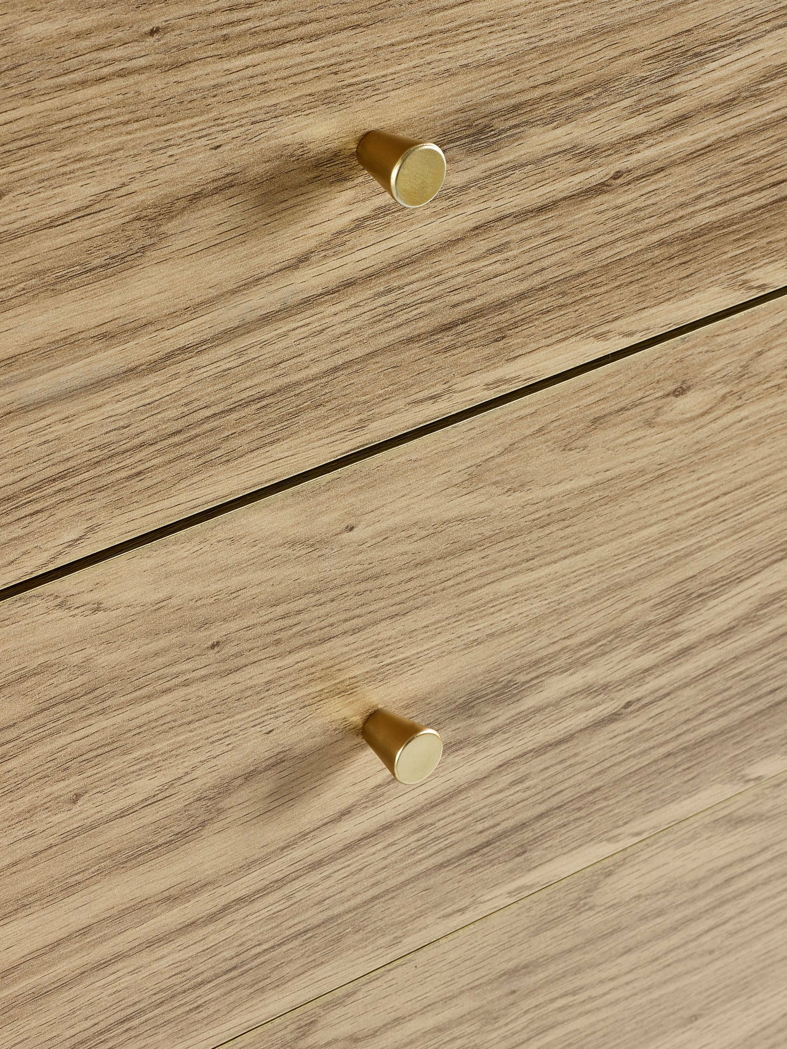 Boswell Oak Wood Chest of Drawers | 6 Drawers